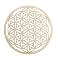 Blume des Lebens aus Holz