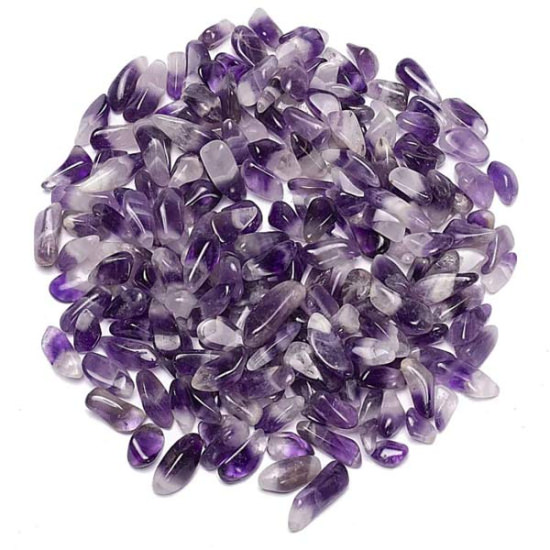 Hundezahn Amethyst Trommelsteine, 1 - 1,4 cm, 250g