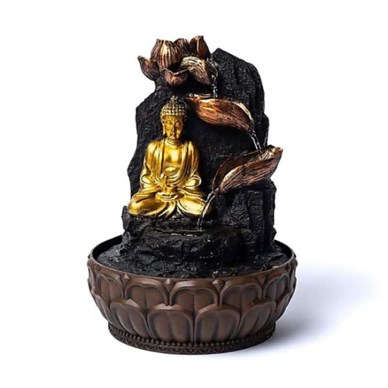 Buddha im Lotussitz Zimmerbrunnen