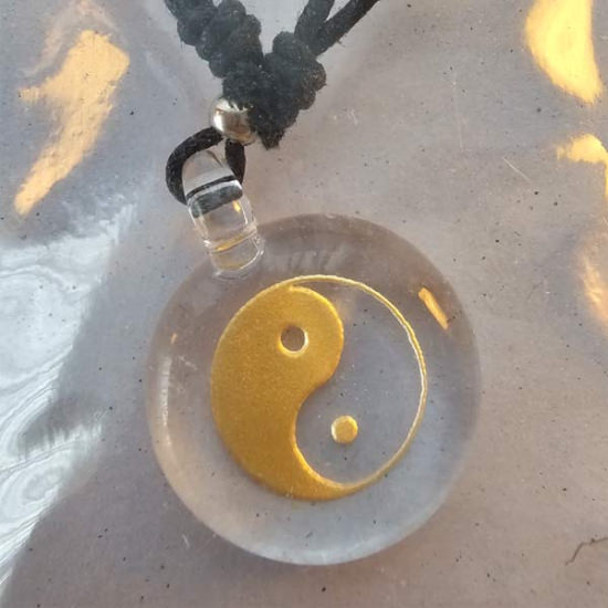 Glasanhänger Yin Yang