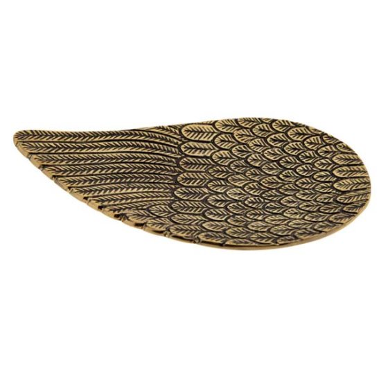 Engelsflügel Weissmetallhalter, gold/antik
