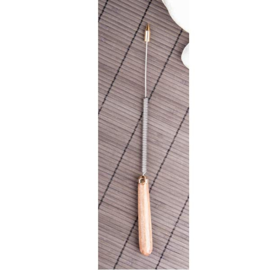 Tensor Spirello mit braunem Holzgriff, 28,5 cm