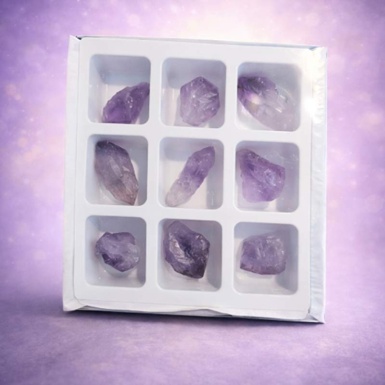 Amethyst Rohstein Set – Natürliche Energie & Klarheit