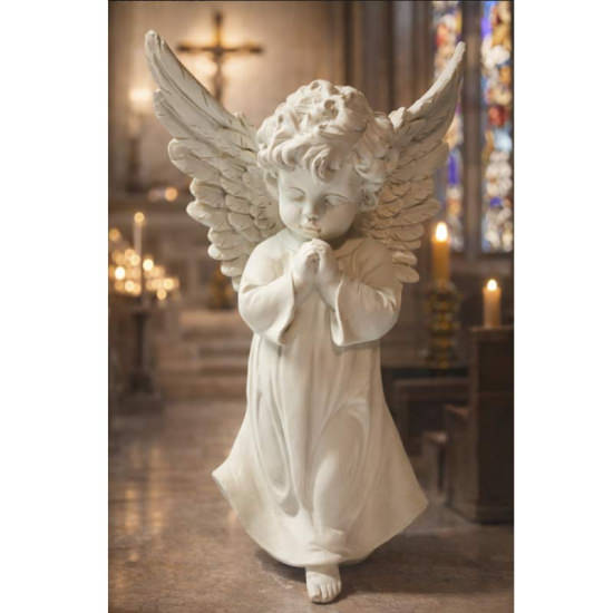 Betender Engel – Elegante Dekofigur mit Flügeln ca. 24 cm