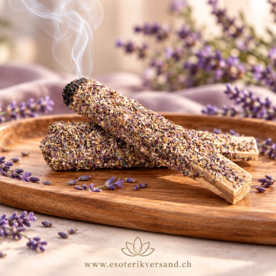 Palo Santo mit Lavendel – Räucherholz im 2er Set
