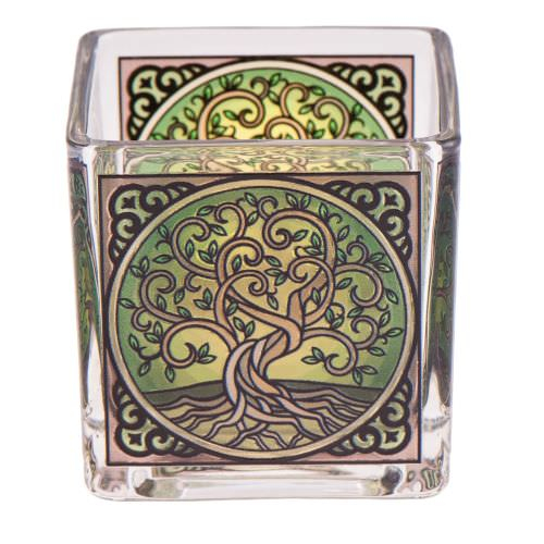 Teelichtglas Yggdrasil