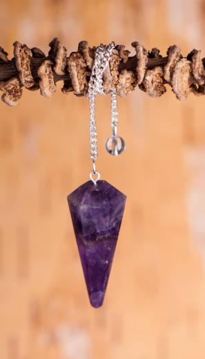 Sechskantpendel Amethyst