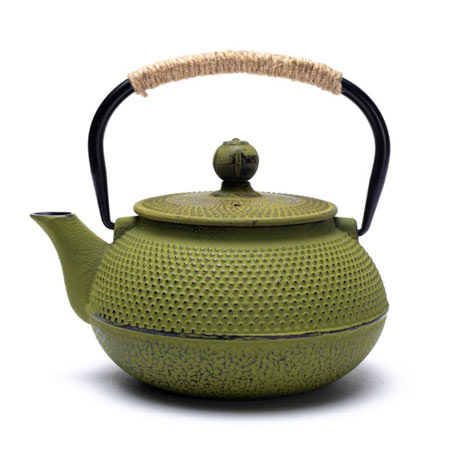 Teekanne grün im japanischen Stil