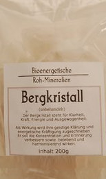 Trinkwassermineral - Bergkristall