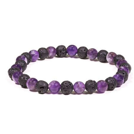 Armband Lava / Amethyst