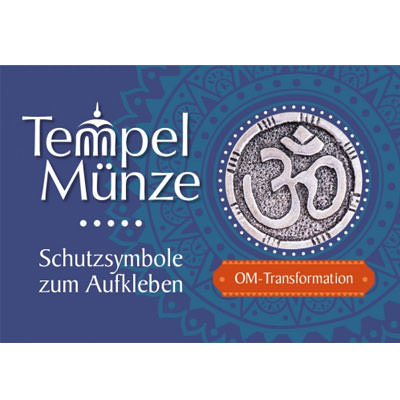 Tempelmünze - OM Transformation, Messing, versilbert