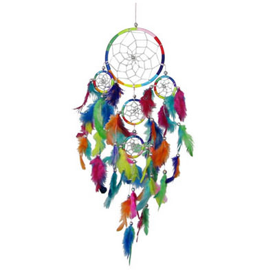 Dreamcatcher, bunt, mittel, 12 cm