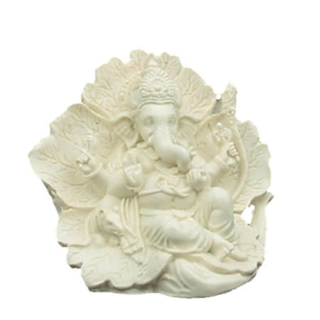 Ganesha Statue - Ridhi Sidhi, weiss