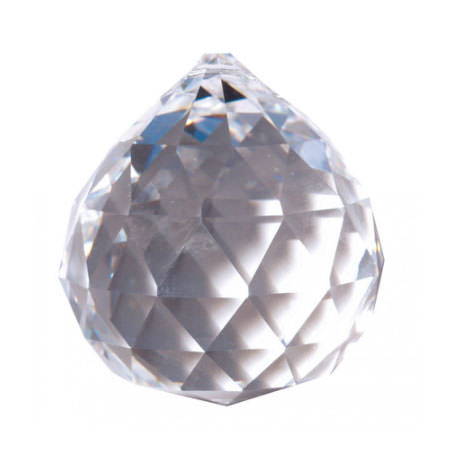6 Kristallglas Kugel 40mm 30% PbO Bleikristall Feng Shui Pendel deko 