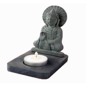 Teelichthalter - Buddha aus Speckstein