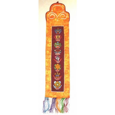 Tibetischer Wandschmuck - 8 Glückssymbole