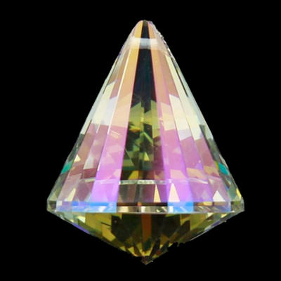 Regenbogen-Kristalle Kegel Perlmutt, 5.3 cm