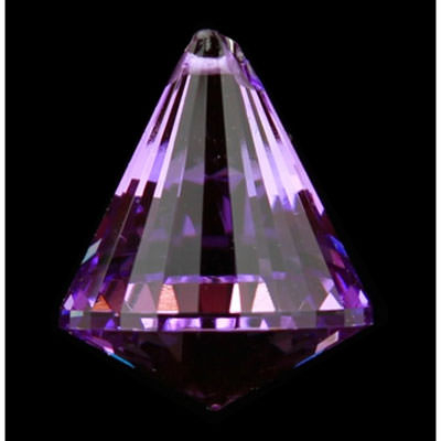 Regenbogen-Kristalle Kegel in violett