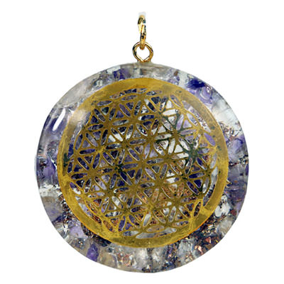 Orgone Anhänger Blume des Lebens