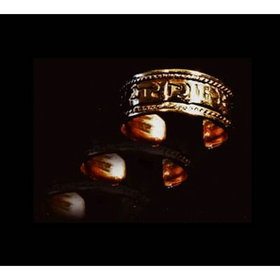 Ring Tibet mit Om Mani Pad Me Hum, verkupfert