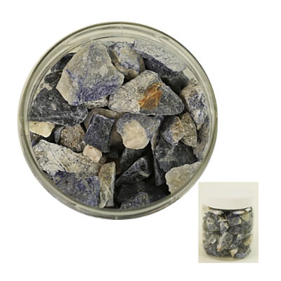 Sodalite Mini Chips, 500 g in Dose