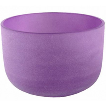 Kristallklangschale 7. Chakra, violett, mit Tasche