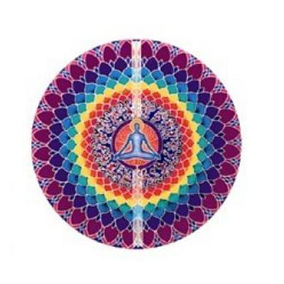 Fensterbild Meditation-Lotus