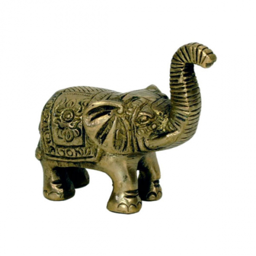 Elefant aus Messing, 7 cm
