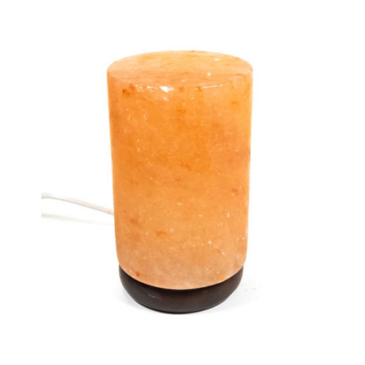 Salzkristall Lampe Zylinder, orange