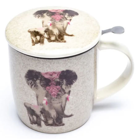 Set Teetasse - mit Elefant