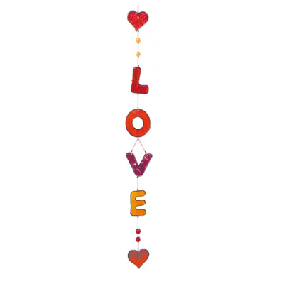 Suncatcher Schriftzug Love , bunt, 45 cm