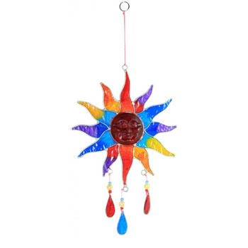 Suncatcher Sonne bunt 15cm