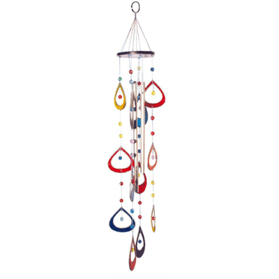 Klangspiel Suncatcher Tropfen, bunt, 50 cm