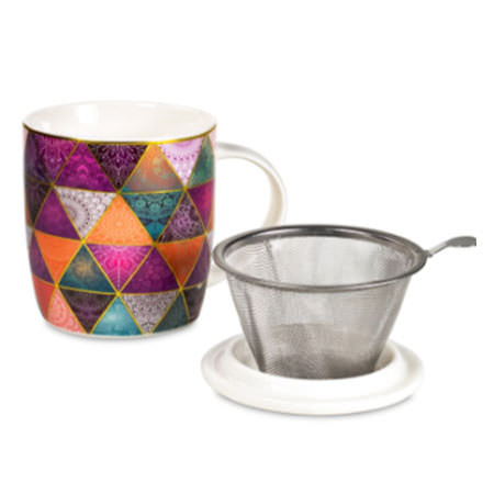 Set Teetasse Patchwork