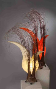 Lampe Bonga, orange 50 cm