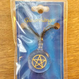 Glasanhänger Pentagramm
