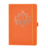 Schreibbuch Yoga - Lotus, orange