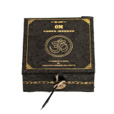 Räucherkegel OM in schwarzer Box