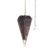 Orgonpendel Schungit, sechskant