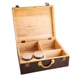 Agnihotra Holzkoffer inkl. 2 Gläser aus Mangoholz