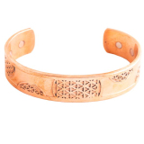 Magnet-Kupferamreif mit Blume des Lebens, gross