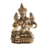 Grüne Tara, hochwertiges Kunstobjekt aus Messing