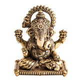 Ganesha hochwertiges Kunstobjekt, aus Messing