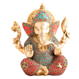 Ganesha, hochwertig, kunstvoll verziert