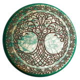 Energiebild Baum des Lebens Türkis/Gold