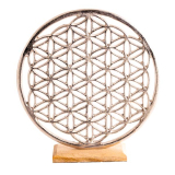 Blume des Lebens - Ambiente Element, silberfarben