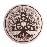 Energiebild Triskellbaum Weiss/Gold