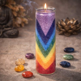 Chakra Duftkerze im Glas – 7 Farben