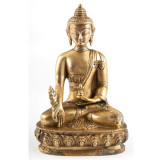 Medizin-Buddha aus Messing, 20 cm
