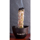 Smudge Bowl in schwarz aus Ton